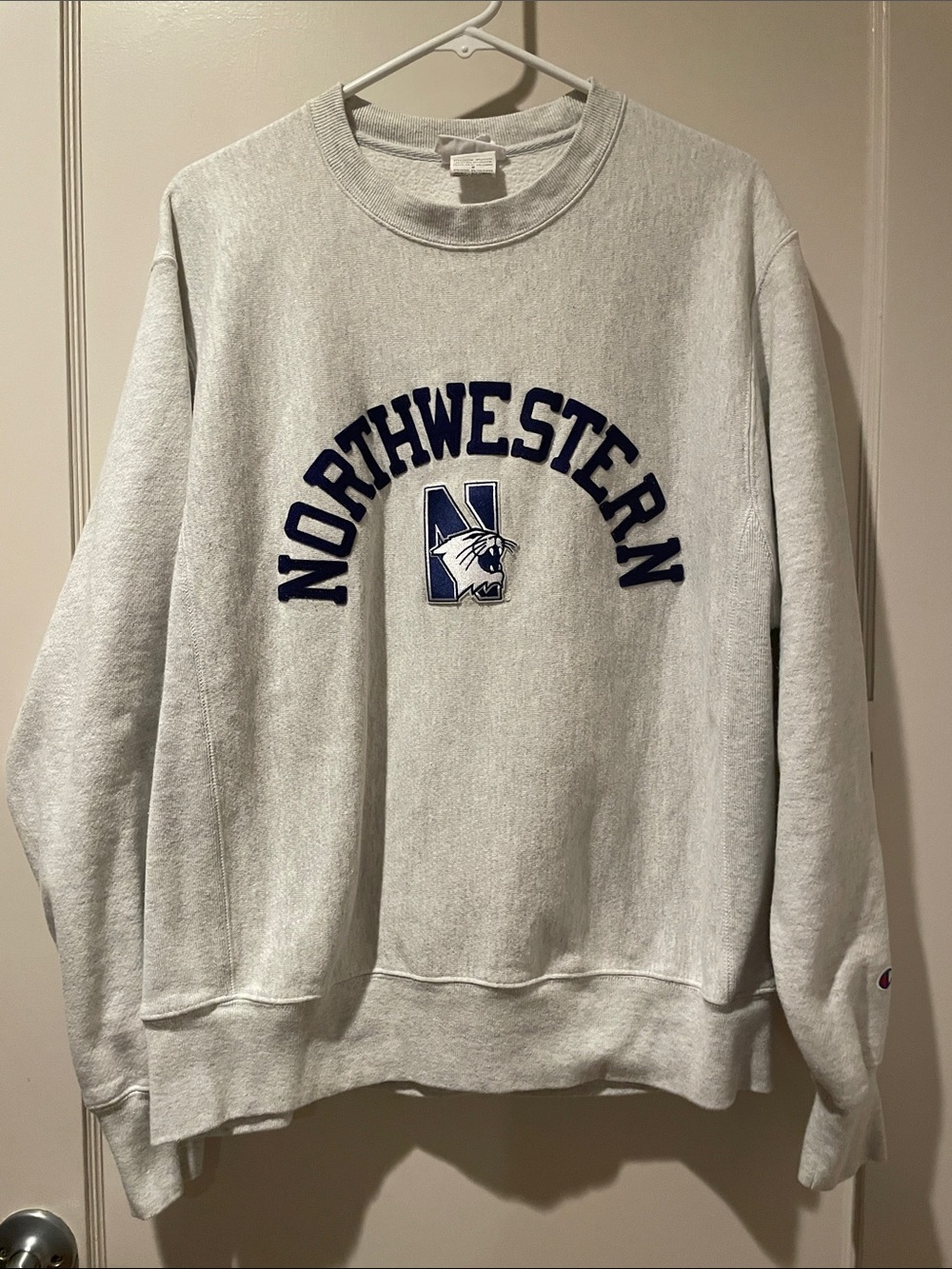 Vintage Champion Reverse Weave Northwestern Sweatshirt University USA Made 90s